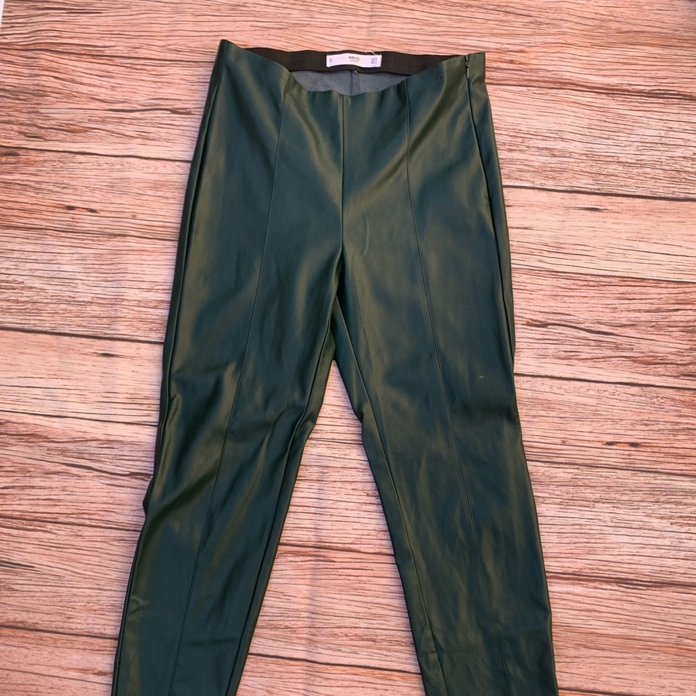 MNG artificial leather pants